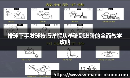 排球下手发球技巧详解从基础到进阶的全面教学攻略